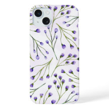 Funda para iPhone con flores de lavanda