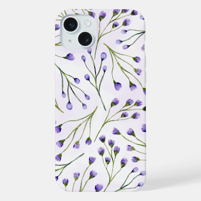 Funda para iPhone con flores de lavanda (Reverso )