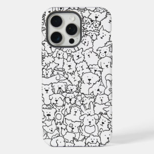 Funda para iPhone con garabato de perro