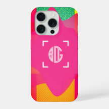 Funda para iPhone con monograma personalizado y gr