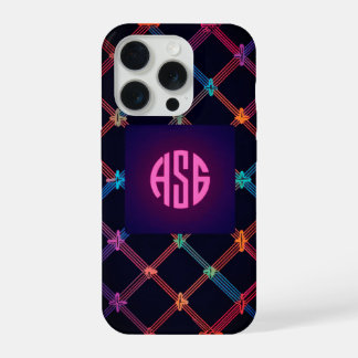 Funda para iPhone con monograma personalizado y gr