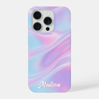 Funda para iPhone con nombre personalizado iridisc