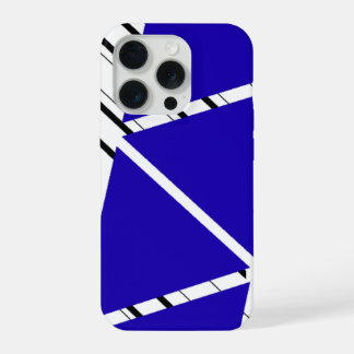 Funda para iPhone con patrón azul de zig-zag