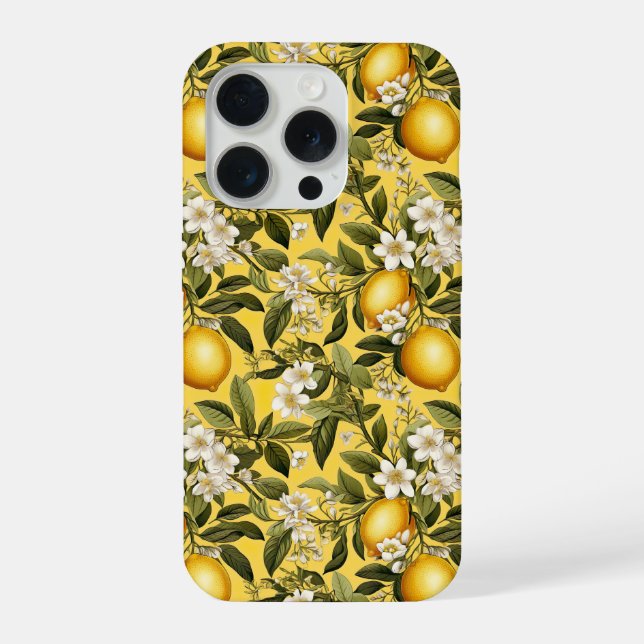 Funda para iPhone con patrón de limón de diseño Co (Reverso )