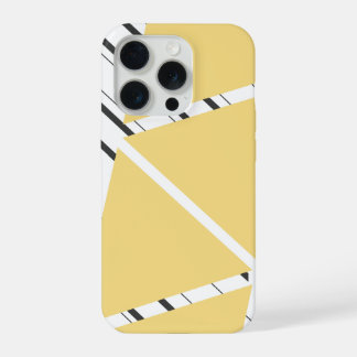 Funda para iPhone con patrón de zig zag amarillo