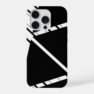 Funda para iPhone con patrón de zig zag negro