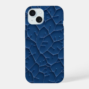 Funda para iPhone con patrón elegante azul añil