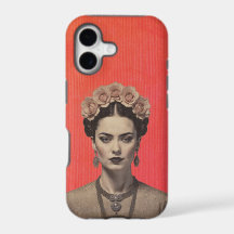 Funda para iPhone con retrato vibrante de Frida en