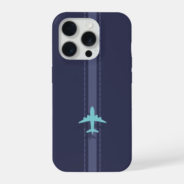 Funda Para iPhone Con tema de avión  (Reverso )
