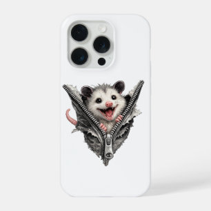 Funda para iPhone con zarigüeya divertida en 3D en