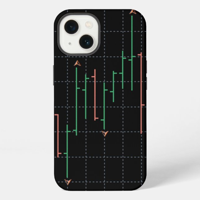Funda Para iPhone Concepto de mercado de valores (Reverso )