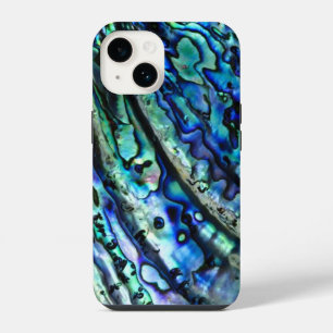 Funda Para iPhone 14 Concha de Abulón Abstracto Colorido