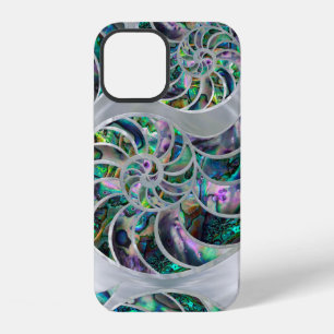 Funda Para iPhone 12 Concha de abulón y perla de nautilo