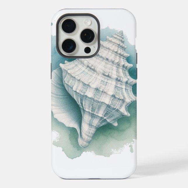 Funda Para iPhone Concha marina costera/naútica (Reverso )