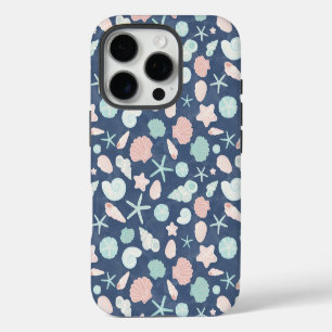 Funda Para iPhone 16 Pro Conchas Costeras Playa y Diseño Oceánico