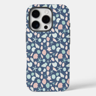 Funda Para iPhone 16 Pro Conchas Costeras Playa y Diseño Oceánico