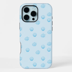 Funda Para iPhone 16 Pro Max Conchas Veneras Contorno Minimalismo
