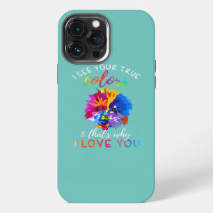 Funda Para iPhone 13 Pro Max Conciencia del Autismo veo tus verdaderos colores 