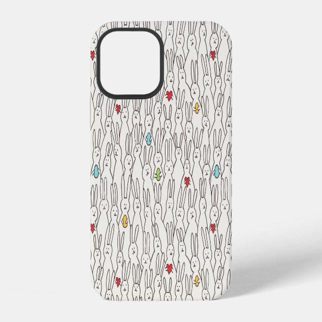 Funda Para iPhone Conejito de Pascua: Diversión Alegre Sin Costuras. (Reverso )