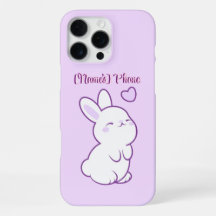 Conejito Kawaii Pastel Morado Mirando Arriba Perso