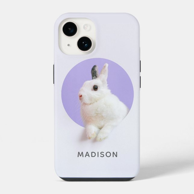 Funda Para iPhone Conejito Lindo Conejo Pascua Moderno Chic Personal (Reverso )