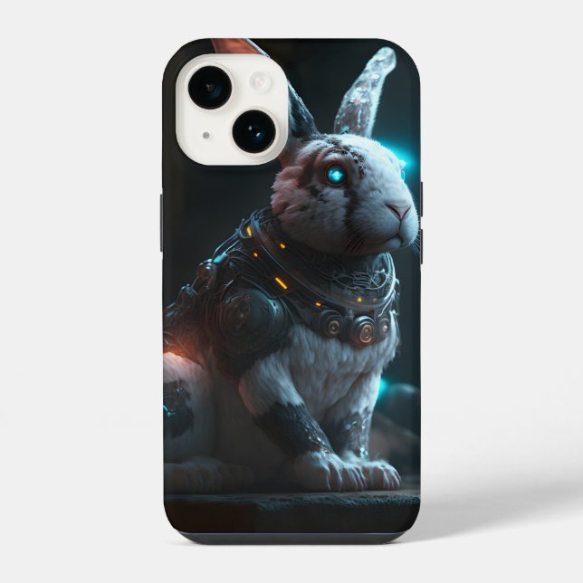 Funda Para iPhone Conejo Cyborg (Reverso )