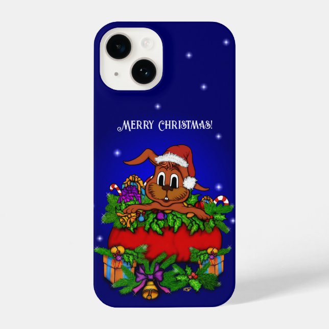 Funda Para iPhone Conejo de navidades (Reverso )