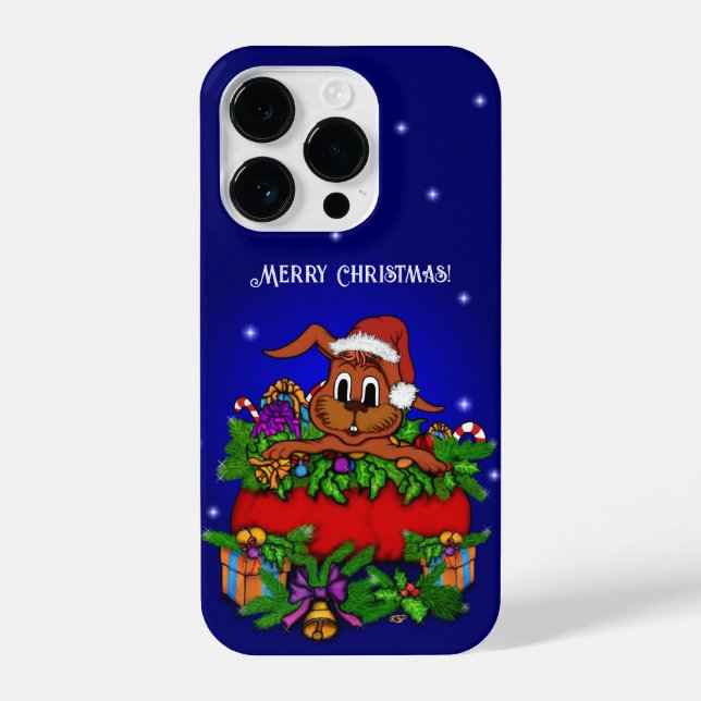 Funda Para iPhone Conejo de navidades (Reverso )