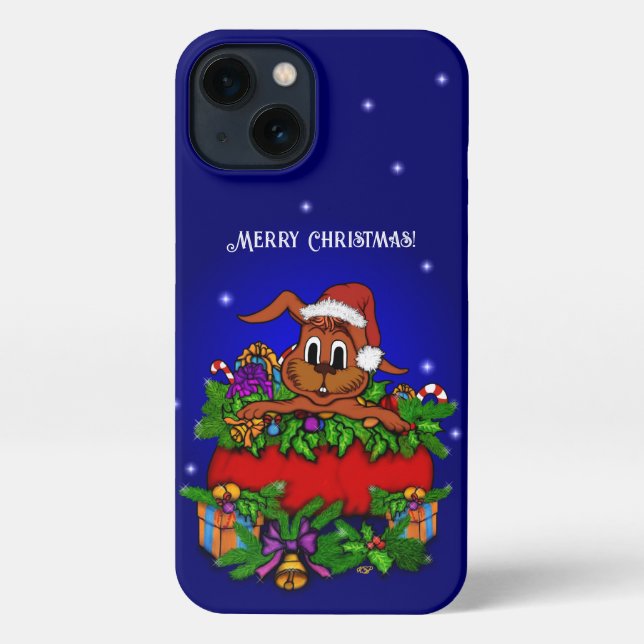 Funda Para iPhone Conejo de navidades (Reverso )