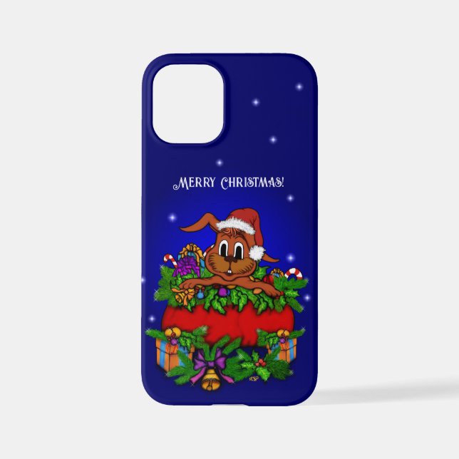 Funda Para iPhone Conejo de navidades (Reverso )