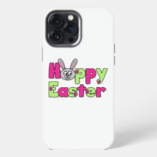 Funda Para iPhone 13 Pro Max Conejo de Pascua Feliz Huevos de Pascua