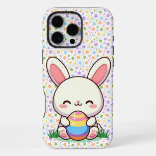 Funda Para iPhone 16 Pro Max Conejo de primavera/Semana Santa con huevo