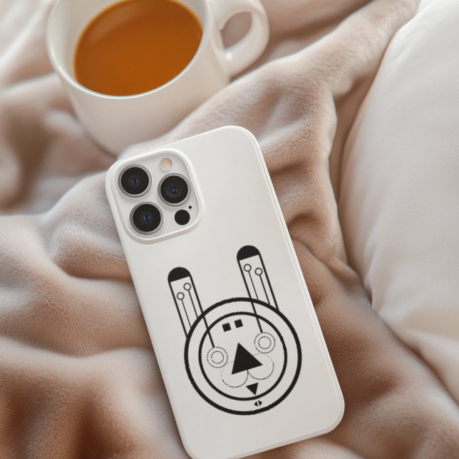 Funda Para iPhone Conejo Usagi Geométrico Zodiac (Carry your zodiac style everywhere with this Usagi Rabbit iPhone case.)
