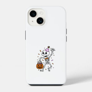 Funda Para iPhone 14 Confeti de Halloween Esqueleto