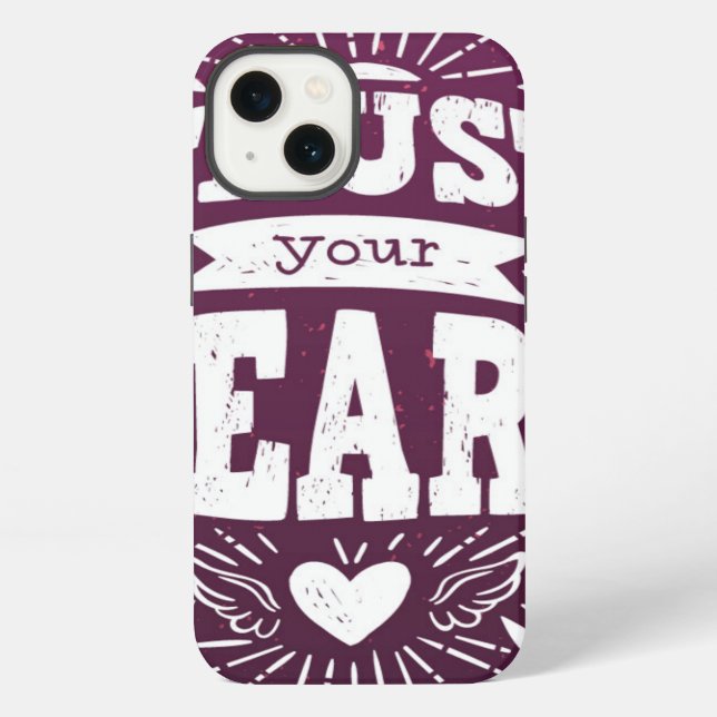 Funda Para iPhone Confía en tu corazón (Reverso )