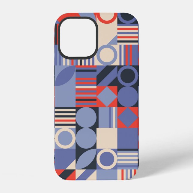 Funda Para iPhone Conjunto de cubiertas geométricas retro. Cubiertas (Reverso )