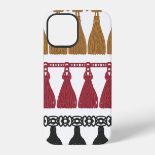 Funda Para iPhone 12 Conjunto de guirnalda de borlas. Borde de flecos d