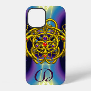 FUNDA PARA iPhone 12 CONOCIMIENTOS CELÁTICOS DE ORO CON MONOGRAMA DE DO
