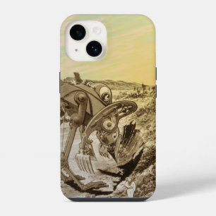 Funda Para iPhone 14 Construcción de planetas de alienígenas de ciencia