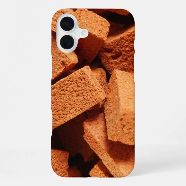 Funda Para iPhone Construcción de un montón de ladrillos (Reverso )