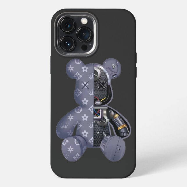 Funda Para iPhone Contemporary Robot Bear (Reverso )