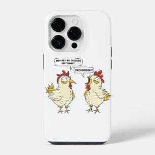 FUNDA PARA iPhone 14 PRO CONVERSACIÓN DE CHICKEN DIVERTIDO