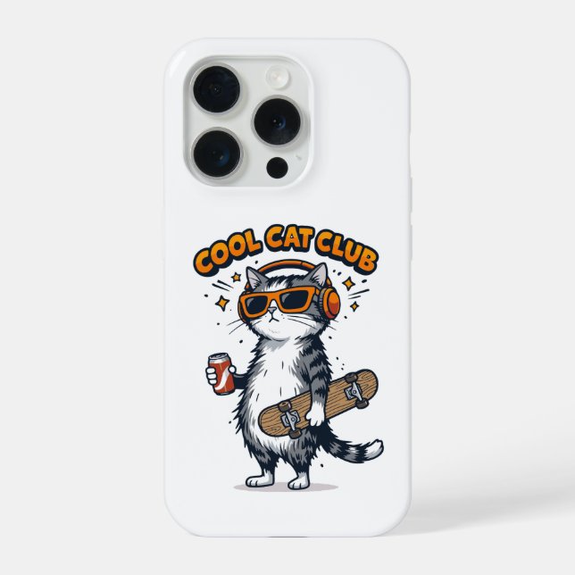 Funda Para iPhone Cool Cat Club (Reverso )