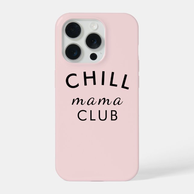 Funda Para iPhone Cool Mama Club Modern Peachy Pink Mother's Day (Reverso )