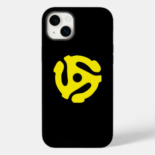 Funda Para iPhone 14 Plus COOL Retro Vintage Amarillo 45 espaciador DJ