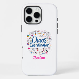 Funda Para iPhone 16 Pro Max Coordinador de Caos Divertido Día de la Madre Pers