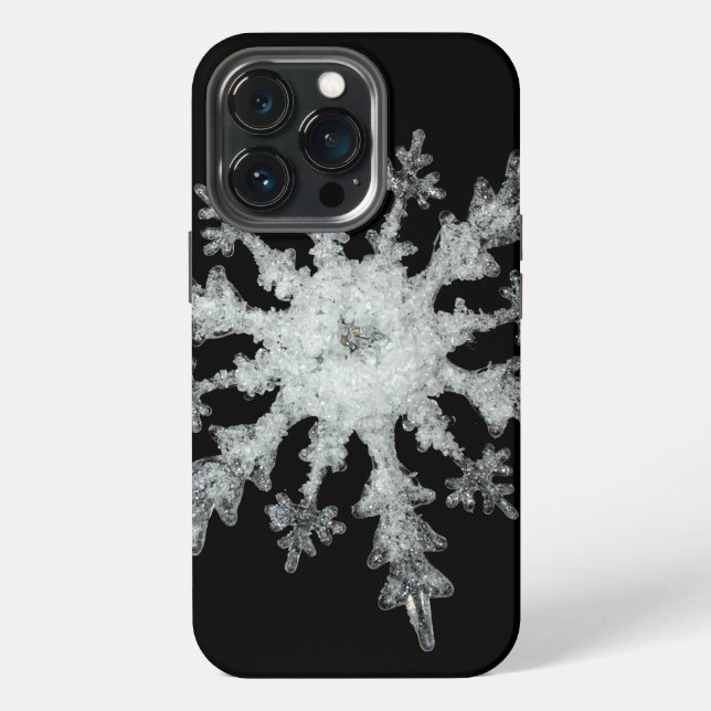 Funda Para iPhone Copo de nieve en invierno  (Reverso )