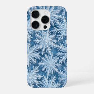 Funda Para iPhone 16 Pro Copo de Nieve Helado en una Superficie Congelada e