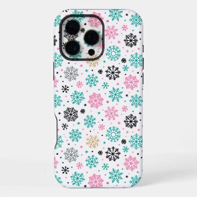 Funda Para iPhone Copo de Nieve Retro (Reverso )