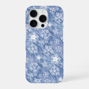 Funda Para iPhone 16 Pro Copos de nieve blancos